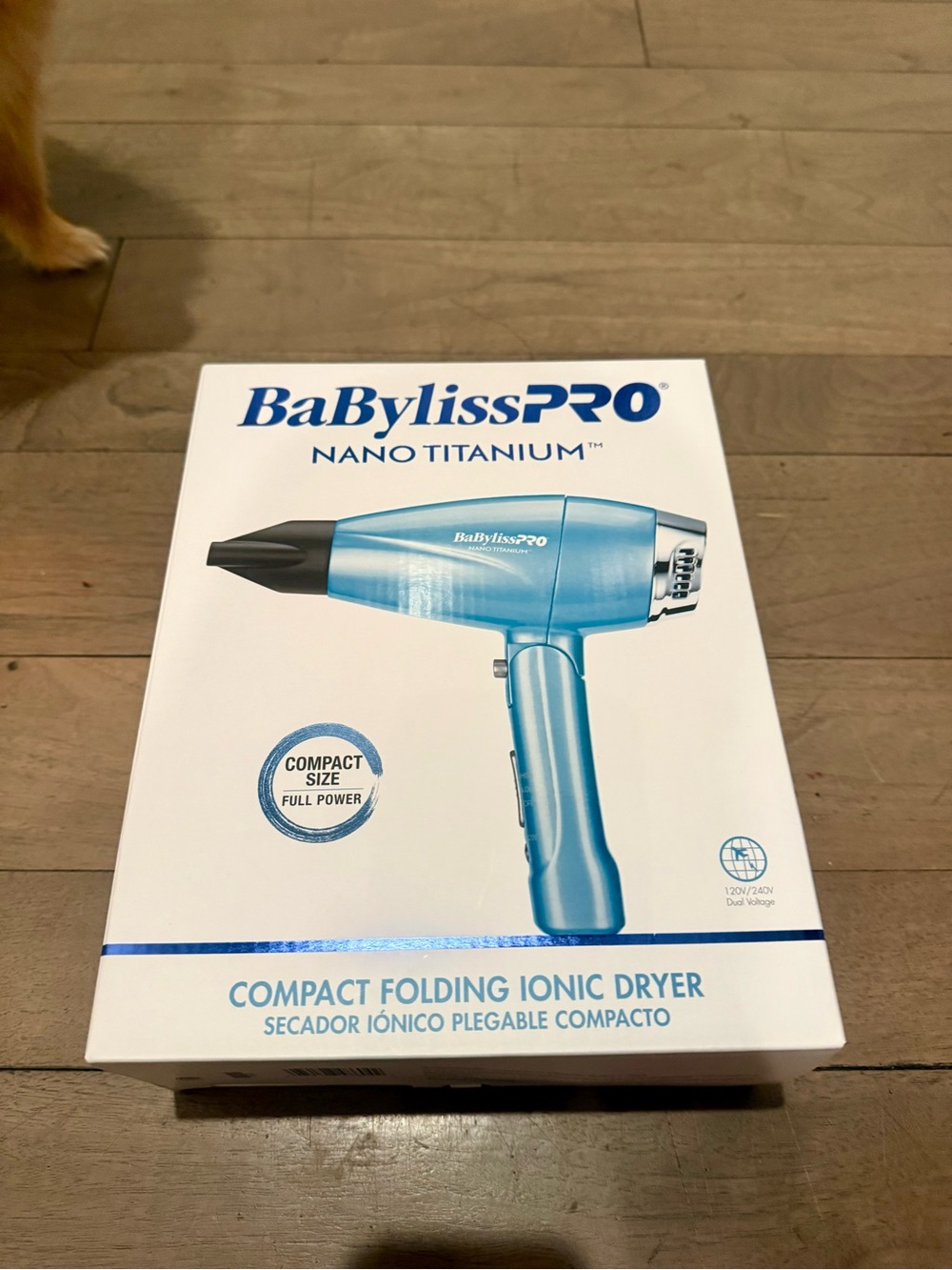 BaBylissPRO Blue Compact Folding Ionic Hair Dryer NEW